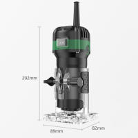 Máquina de tallado de carpintería eléctrica de 800W máquina de tallado de carpintería de 6 velocidades máquina de tallado de borde eléctrico herramienta de corte de borde bricolaje 6.35 fresadora， - details 3