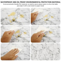 Mantel Redondo De PVC Elástico Impermeable Y Resistente Al Aceite Con Estampado Transparente Para Decoración Y Protección De La Mesa - details 6