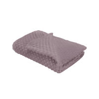 Manterol - Manta plaid de sofá de terciopelo con burbujas colores lisos. Tejido extra suave y mullido, ideal para los meses de entretiempo e invierno. - details 1