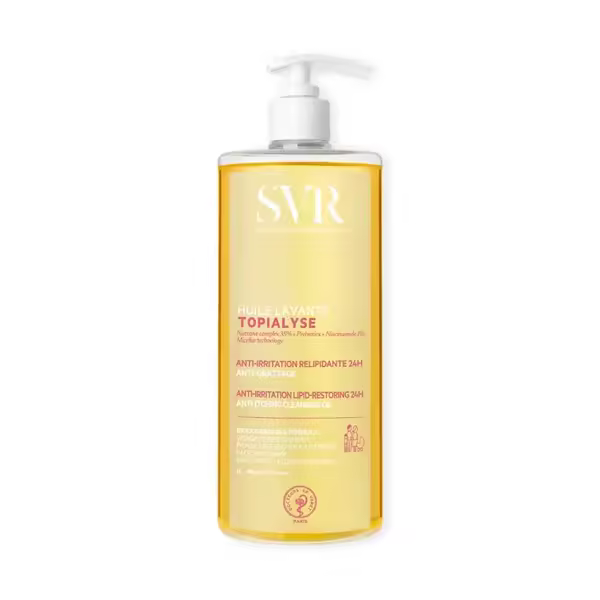 SVR Topialyse Aceite Limpiador de Ducha para Piel Seca-atópica, Aceite Lavante, 1L - 1