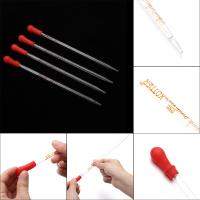 Ejercicio De Pipeta De Vidrio Con Escala Y Cabeza De Goma Roja Y Transparente Para Química Laboratorio 1/5pcs - details 10