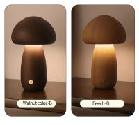 Lámpara De Noche LED INS Con Interruptor Táctil En Madera Estilo Búho Decorativa Para Dormitorio Y Habitación De Niños Luz De Mesa Suave Para Dormir - details 8