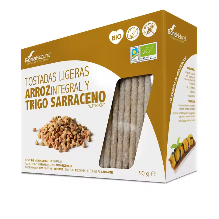 Tostadas De Arroz Integral Y Trigo Sarraceno 95Gr. - 1