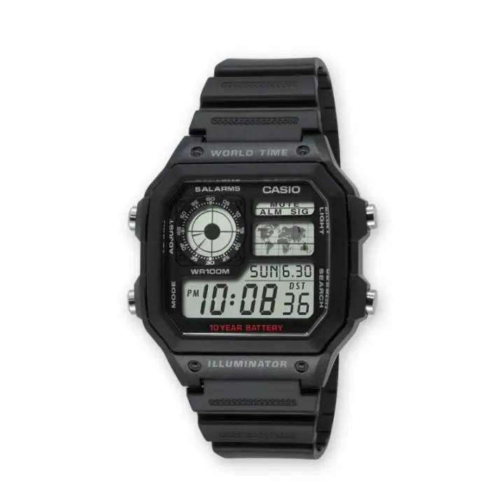 Reloj Casio Hombre AE-1200WH-1AVCF Resistente Al Agua - 1