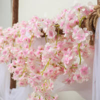 Guirnalda De Flores Artificiales De Sакura 180CM Para Bodas Decoración De Navidad Fiesta En Casa Y Hogar Silken Cherry Blossom - details 3