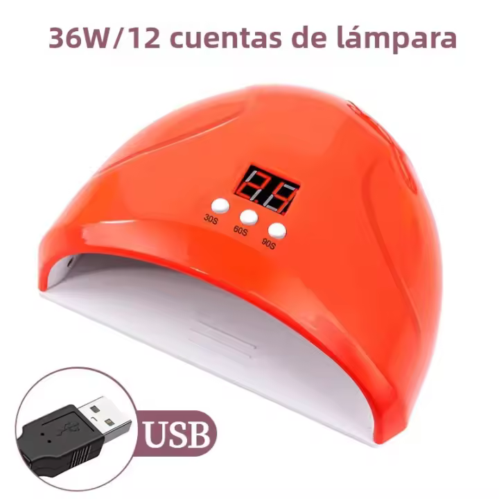 LINTENDA Lámpara LED UV Profesional Para Uñas 36W Máquina De Fototerapia Para Secado De Esmalte De Uñas Equipo De Salón Secador De Lámpara De Gel Para Manicura Y Peluquería - 1