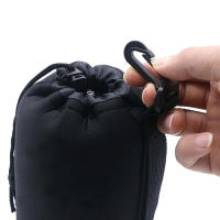Bolsa De Lente De Cámara Neopreno Impermeable Suave Tamaños S M L XL Estilo Cremallera Universal Material Nylon - details 2
