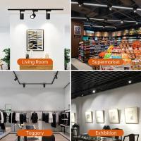 Iluminación De Track LED Completa COB Para Tienda De Ropa Y Hogar Spot Luz De Techo Con Enchufe 110-265V Fijación Por Montaje - details 4