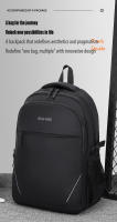 Mochila Unisex Casual De Gran Capacidad Impermeable Con Capa De Computadora Para Viajes Al Aire Libre Materiales Oxford Y Poliéster - details 3