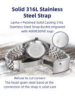 Reloj Automático De Lujo Para Parejas ADDIESDIVE 2024 Con Cristal De Zafiro Y Movimiento NH35A Acero Inoxidable Para Hombres Y Mujeres Regalo Con Respaldo De 10 Barras Y Marcadores Arábigos - details 7