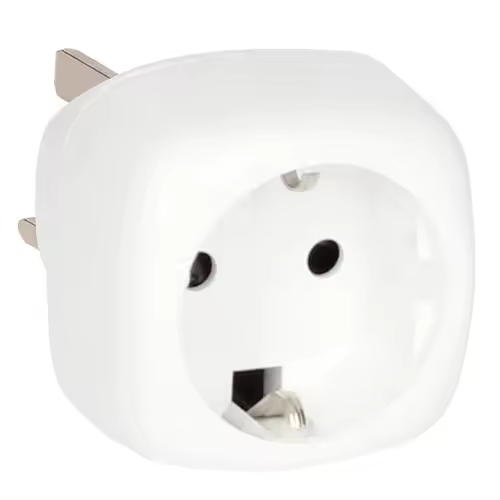 Adaptador de enchufe para viajes a U.K. (toma inglesa) - 1