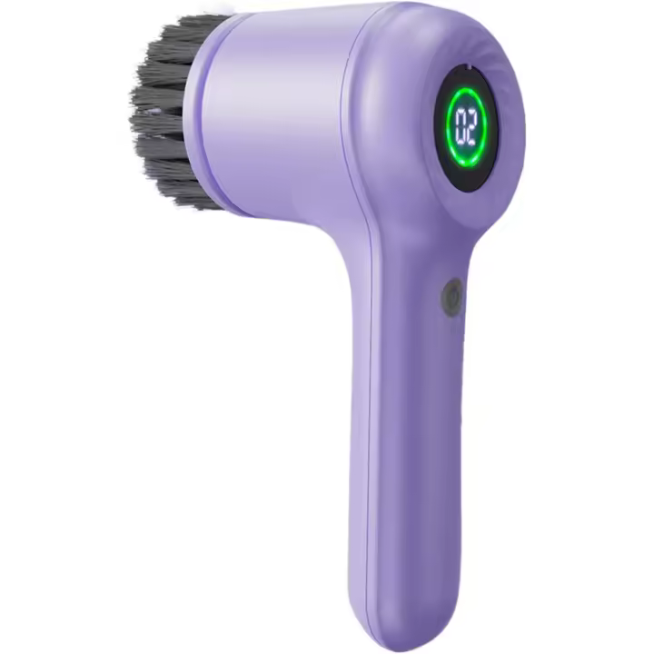 Cepillo giratorio eléctrico para lavavajillas, cepillo de ducha inalámbrico con pantalla L para limpieza de baño, bañera y cocina. Incluye - 1