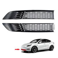 MY Grille De Carreras Inferior Para Tesla Model Y 2024 Red De Protección Antiniebla Y Anti-insectos Material ABS Modificado - details 0