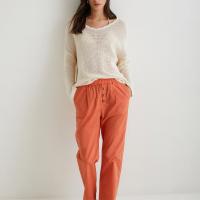 Yerse Pantalones Naranjas de Algodón Mujer Modelo 40831_61 - details 2