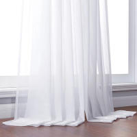 Cortinas De Tulle Transparente Y Sutil Para Sala De Estar Comedor Dormitorio Y Puerta De Ventana Blanco Decoración De Hogar Y Boda 2 Hojas - details 9