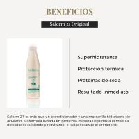 Bellas Extensiones- SALERM 21 PROMOCION PACK 3. Salerm Cosmetics 21 Mascarilla sin aclarado reparadora 250ml. Silk Protein Leave-In Conditioner de Salerm 21,  acondicionador y mascarilla sin aclarado. - details 4