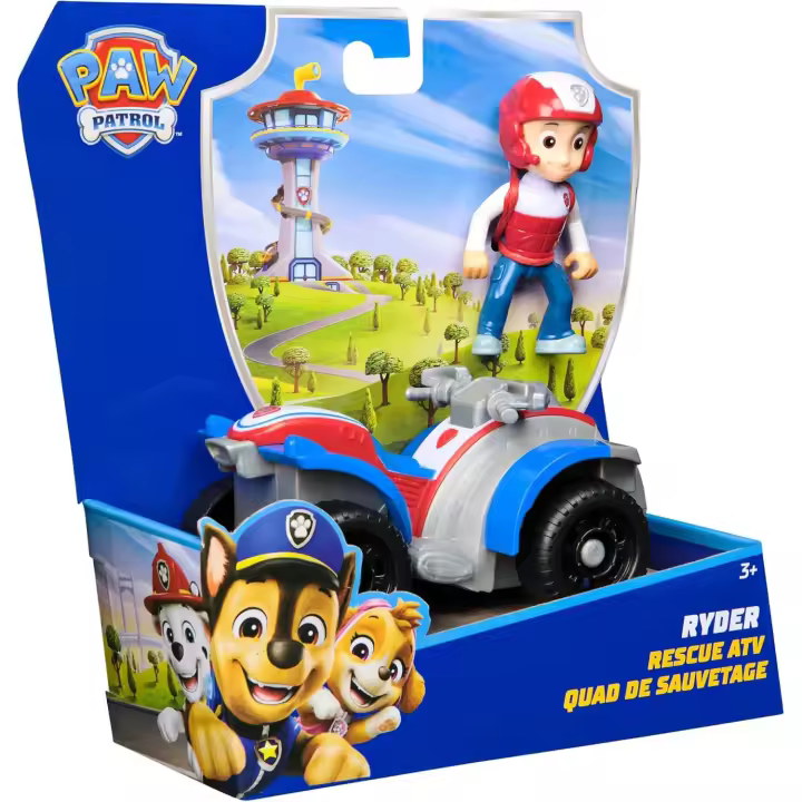 Patrulla Canina - Moto Juguete Quad Y Figura Ryder - Quad de Rescate con Figura Ryder Patrulla Canina - Juguetes Niños 3 Años + (Spin Master 6071212) - 1