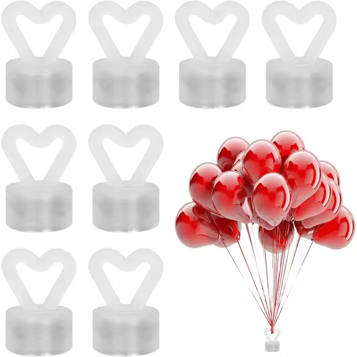 8 Pcs Poids des Ballons, Poids Ballon Helium Poid, Poids Ballons en Plastique, Aimants Poids des Ballon, Poids à usage répété Poids, pour Décorations de Fête, Mariage, d'anniversaire, Fêtes Enfants - 1