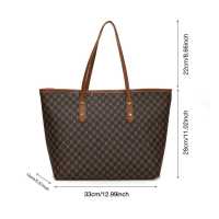 Bolso de mano clásico Vintage con estampado de letras, bolso de viaje de gran capacidad, bolso de hombro de cuero PU para mujer - details 0