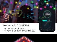 Luces LED Bluetooth WS2812B Dreamcolor RGBIC Addressable Para Fiesta Navidad Boda Decoración Guirnalda USB 5V Impermeable IP65 - details 9