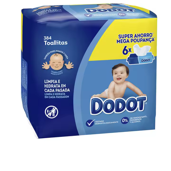 Dodot Toallitas Húmedas Etapas 384 Unidades - 1