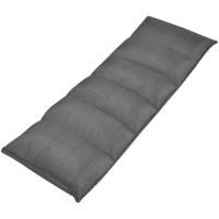 vidaXL Tumbona de suelo plegable de tela gris - details 1