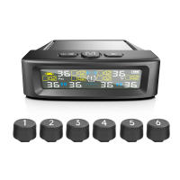 Sistema De Monitoreo Automático De Presión De Neumáticos Con Alarma De Seguridad Y Medición De Temperatura Solar Para Camiones RV 6 Sensores - details 4
