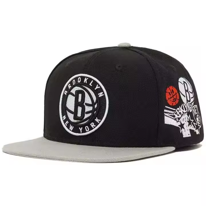 Gorra Mitchell & Ness Patch Overload Nets para hombre en color negro - 1