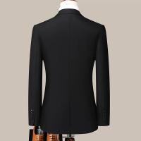 Traje De Moda Para Hombre Estilo Italiano Slim Color Sólido Conjunto De 2 Piezas Traje De Boda Casuial Trabajo Presentaciones M-6XL - details 6