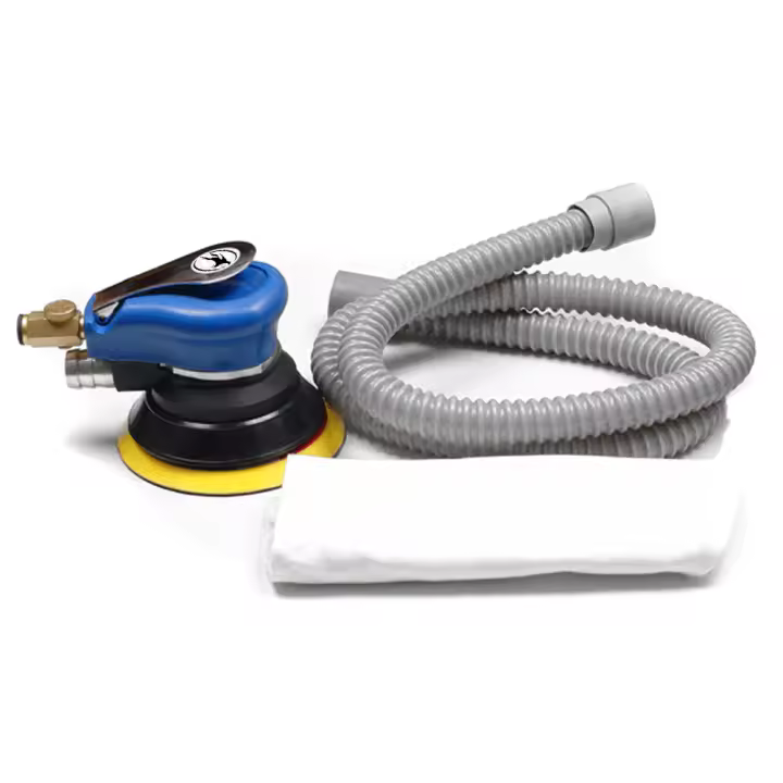 Hymair Lijadora Pulidora Neumática Roto Orbital Tripton 6" - SIN PLATO - Herramienta Profesional para Acabado y Pulido de Carrocerías y Coches - 1