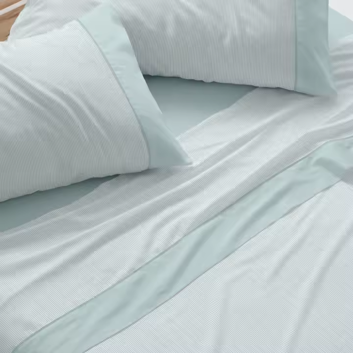 Burrito Blanco Juego Sábanas 50% Algodón Modelo 297 Cama 105. - 1