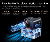 Proyector Wanbo Mozart 1 Pro con Wifi y Bluetooth, proyector de película Android TV 11, proyector inteligente nativo de 900 lúmenes ANSI 1080P, enfoque automático, evitación de objetos y adaptación de - details 2