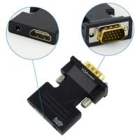Adaptador HDMI-Compatible a VGA Para Hombre a Mujer Cable De Audio HD 1080P Convertidor Para PC Laptop TV Box Computadora Proyector - details 2
