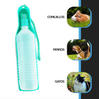 750ml Bebedero para Perro y Gatos Bebedero de Viaje para Mascota, 29cmx8cm, 3 Colores: Rojo, Azul y Verde - details 2
