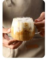 Taza De Café De Vidrio Borosilicato De 400ml Con Patrón Creativo Para Desayuno Leche Agua Caliente Para Oficina Y Hogar - details 4