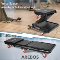 AREBOS Plataforma de Montaje con Ruedas 2 en 1 Hasta 150 Kg Tumbona de Montaje - details 6