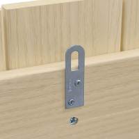DHOME Cabecero de Madera reciclada DM Estilo Palet Vertical con Patas Cama Palets Herrajes incluidos - details 6