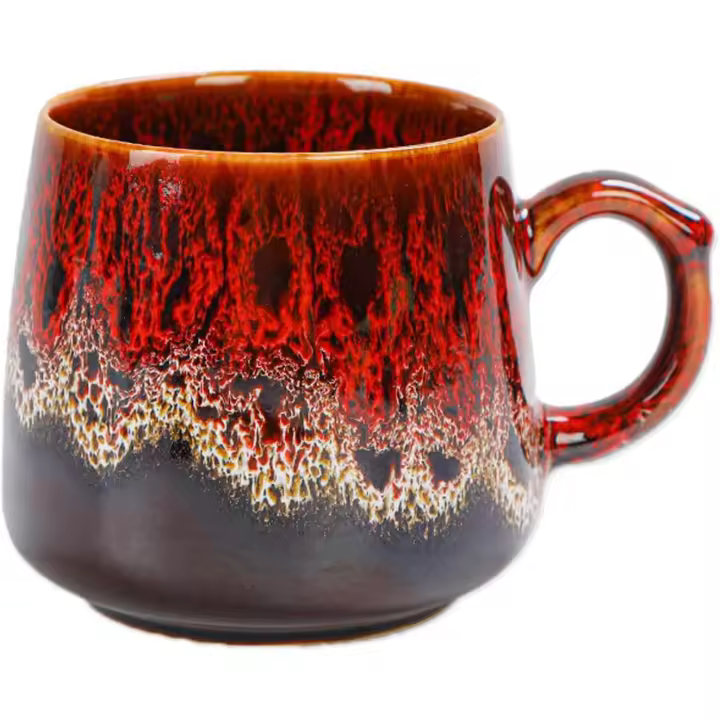 Taza de café, taza de café de cerámica de 350 ml, tazas de café de gres, tazas de té, taza de café de porcelana, tazas de capuchino, tazas con forma de calabaza - 1