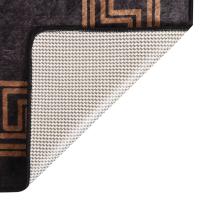 vidaXL Alfombra lavable antideslizante multicolor 150x230 cm Color Negro,  Gris y dorado,  Beige y dorado y mas Alfombras de área  Alfombra de Piso para Sala de Estar Dormitorio Habitación Salón - details 2