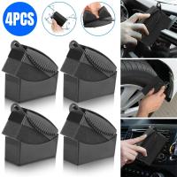 2/4pcs Esponja De Limpieza Para Ruedas De Coche Cepillo De Limpieza De Neumáticos Accesorios De Detalle De Plástico Para Limpieza Y Cera De Pulido Tamaño 12X5.5X7cm Color Negro - details 1