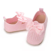 Zapatos De Caminar Para Bebés Niñas Primavera Verano Con Lazo Suaves De Algodón Resistente a Golpes Cierre SLIP-ON Transpirables Talla True - details 21