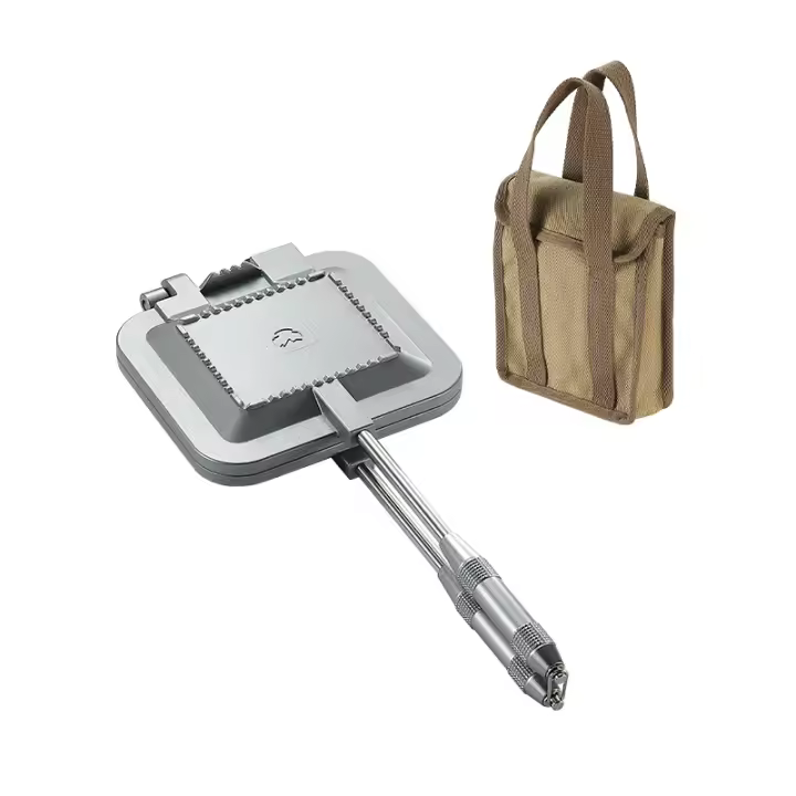 Placa De Hornear Sándwich CAMPINGMOON Antiadherente Doble Cara Para Tostadas Y Pan Sándwich Versátil Clip De Desayuno Para Camping - 1