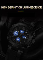 Reloj Digital Deportivo WECOOL W-822 Para Hombre Con Pantalla Dual Impermeable 50M Luminoso Y Alarme Bandeja PU Resistente Al Choque - details 7