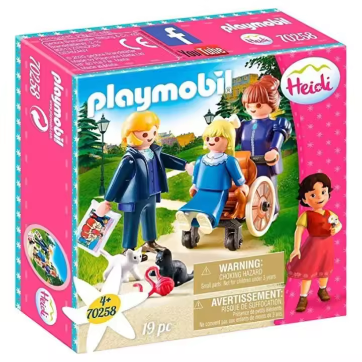 Playmobil Heidi con figuras de Clara, padre y señorita Rottenmeier (70258) - 1