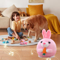 Pelota De Juguete Para Perros Y Gatos Con Dibujos Animados Cerdo Y Perro Peluche Lavable Y Recargable Por USB Bola Saltar Inteligente Para Mascotas - details 6