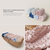SET REGALO MANTA BURBUJA + SUAVE DOUDOU OSITO 80X110 DE LA MARCA INTERBABY - details 2