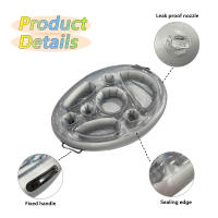 1pc Forma De Hielo Inflable Para Fiesta Barra De Hielo Con Portacerveza Bandeja De Bebidas Con Hielo Soporte Inflable Para Fiesta - details 6