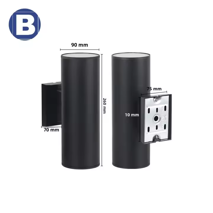 LUCKYLED Luz De Pared Decorativa LED E27 Impermeable Para Exteriores Luz De Entrada Para Escaleras Externas Y Hogar Material Plástico - 1