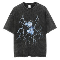Camiseta Anime Hunter X Hunter Vintage Verano 100% Algodón Suéter Harajuku Sobrio Para Hombres Y Mujeres Ropa De Calle T-Shirt Amplia - details 5