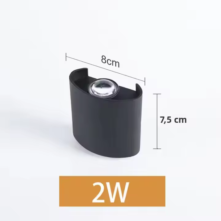 Lámpara De Pared LED Impermeable IP66 Alta Brillo 2W 4W 6W 8W 10W Para Interior Y Exterior Decorativa Para Jardín AC 85-265V - 1